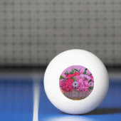 Balle De Ping Pong Peinture de panier à fleurs (Filet)