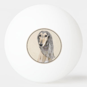 Balle De Ping Pong Peinture de Saluki (Faune) - Cute Original Chien A