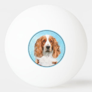Balle De Ping Pong Peinture d'espagnol Welsh Springer - Art original