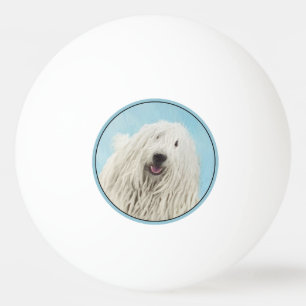 Balle De Ping Pong Peinture Komondor - Cute Original Chien Art