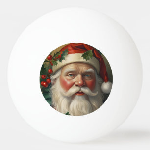 Balle De Ping Pong Père Noël Avec Mistletoe