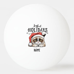 Balle De Ping Pong Père Noël Chat pour Noël Tennis de table pour joue