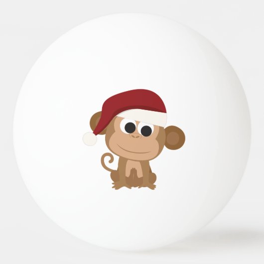 Balle De Ping Pong Père Noël Monkey (Dos)