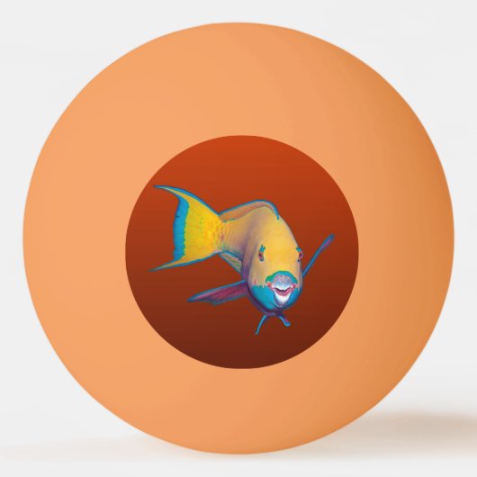 Balle De Ping Pong Perroquet - Conception Abstraite - Découpé d'une p (Devant)