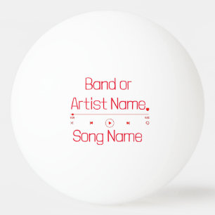 Balle De Ping Pong Personnalisable votre musique préférée