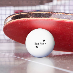 Balle De Ping Pong Personnalisation du noir et blanc