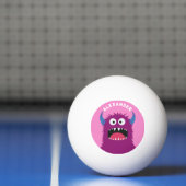 Balle De Ping Pong Personnaliser le Monstre Violet (Filet)