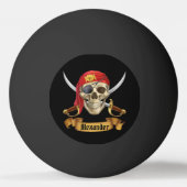 Balle De Ping Pong Personnaliser Pirate  (Dos)