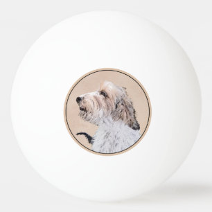Balle De Ping Pong Petit Basset Griffon Vendéen Peinture - Chien Art