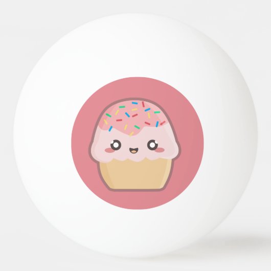 Balle De Ping Pong Petit gâteau de Kawaii (Devant)