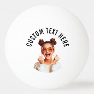 Balle De Ping Pong Photo et texte personnalisés