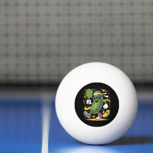 Balle De Ping Pong Pickle Jouant au Pickleball
