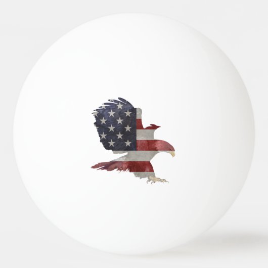 Balle De Ping Pong Picture of American flag with eagle eagle   f (Devant)