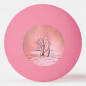 Balle De Ping Pong Pieds Ballerina rose classique (Dos)