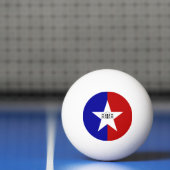 Balle De Ping Pong Ping-ball avec Drapeau de San Antonio (Filet)