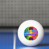 Balle De Ping Pong Ping-ball hippie des années 70 (Filet)