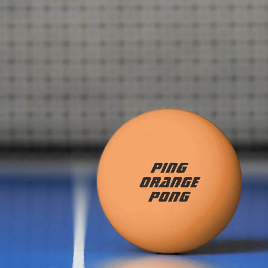 Balle De Ping Pong Ping Orange (Filet)