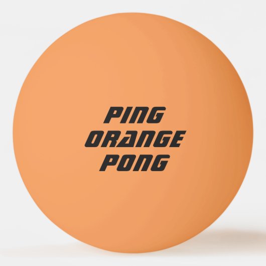 Balle De Ping Pong Ping Orange (Devant)