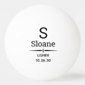 Balle De Ping Pong Ping Ping Ball Monogramme Usher (Devant)