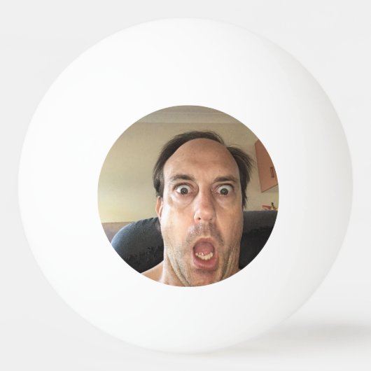 Balle De Ping Pong Ping Pong Ball avec une vue amusante. (Dos)