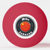 Balle De Ping Pong Ping Pong Ball - Custom China Flag ajouter nom (Devant)