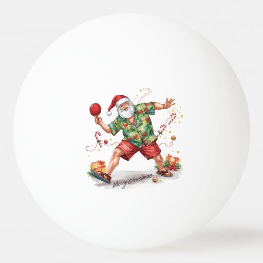 Balle De Ping Pong Ping Pong Christmas with Santa Claus (Devant)