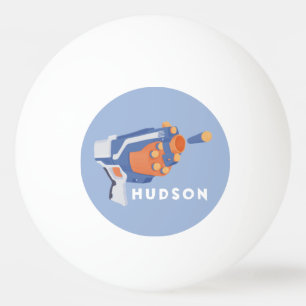 Balle De Ping Pong Pistolet à fléchettes en mousse étiquette design p