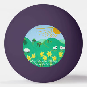 Balle De Ping Pong pittoresque illustration amusante de mouton mignon