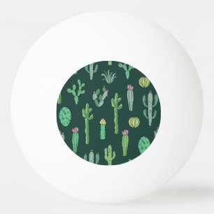 Balle De Ping Pong Plantes de Cactus : Arrière - plan Vintage sans co