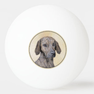 Balle De Ping Pong Plott Peinture - Cute Original Chien Art