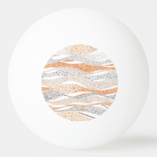 Balle De Ping Pong Pointillisme Wavy Polka : Doux Doux Textile