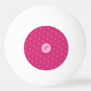 Balle De Ping Pong Points roses-Coquillages-