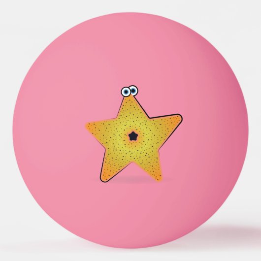 Balle De Ping Pong Poisson étoilé (Devant)