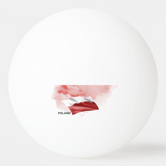 Balle De Ping Pong Poland flag (Devant)