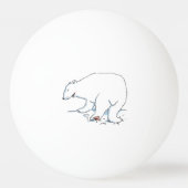 Balle De Ping Pong Polar Bear balle de ping-pong 3 étoiles (Devant)