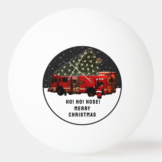 Balle De Ping Pong Pompier Stocking Stuffers (Devant)