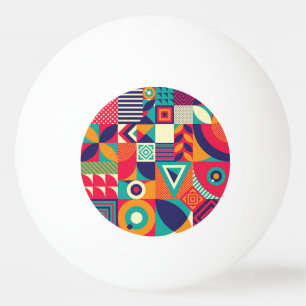 Balle De Ping Pong Pop formes géométriques abstraites, motif transpar