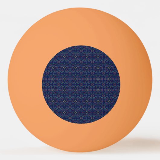 Balle De Ping Pong Popcorn Anime Picnic Seashore Blue Geometric (Devant)