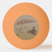 Balle De Ping Pong Popcorn Anime Picnic Seashore Blue Geometric (Dos)