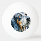 Balle De Ping Pong Portrait de bigle bleu coon (Dos)