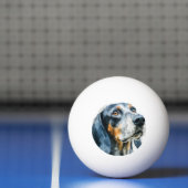 Balle De Ping Pong Portrait de bigle bleu coon (Filet)