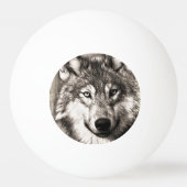 Balle De Ping Pong Portrait de loup (Devant)