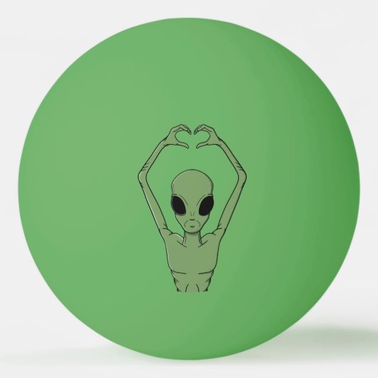 Balle De Ping Pong Pose du cœur extraterrestre (Devant)