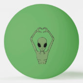 Balle De Ping Pong Pose du cœur extraterrestre (Dos)