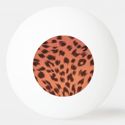 BALLE DE PING PONG POSTER DE ANIMAL ROSE (Devant)