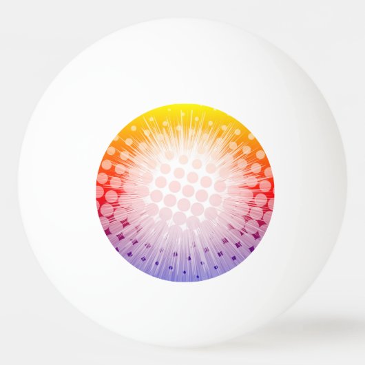 Balle De Ping Pong Pourpre d'art de bruit de superhéros (Dos)