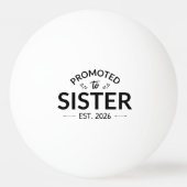 Balle De Ping Pong Promu À Soeur Est. 2026 II (Devant)