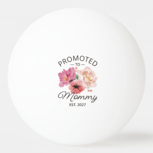 Balle De Ping Pong Promue Maman en 2027 Annonce de Nouvelle Maman VI