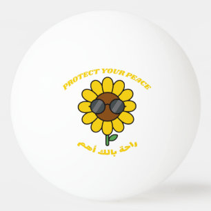 Balle De Ping Pong Protégez Votre Paix راحة بالك أهم Tournesol