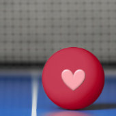 Balle De Ping Pong Puffy Heart (Filet)